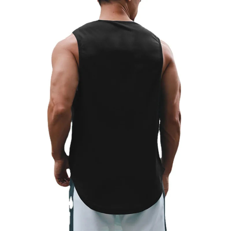Summer Men’s Gym Tank – Quick-Dry Loose Basketball Vest