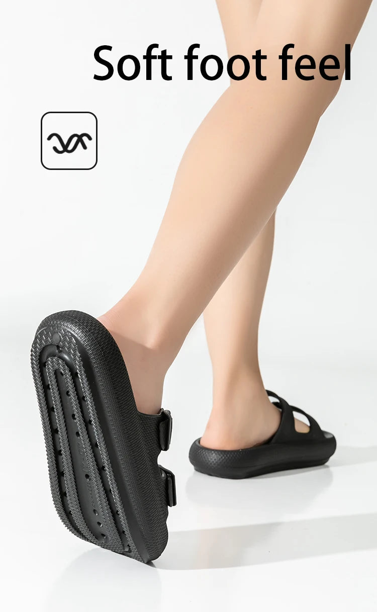 Men`s Non-Slip Thick Sole Sandals - Lightweight House Slippers