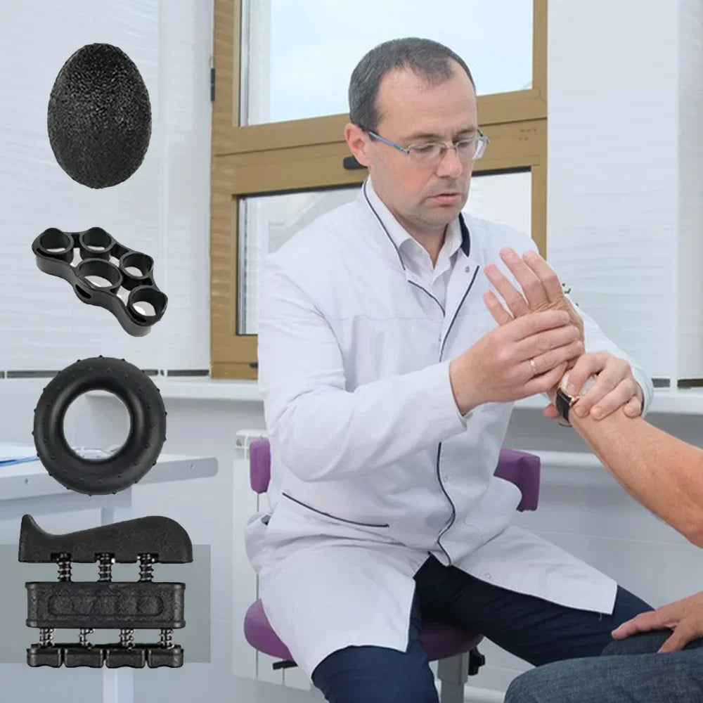 Hand Grip Strength Trainer Kit – Finger Exercise & Rehab