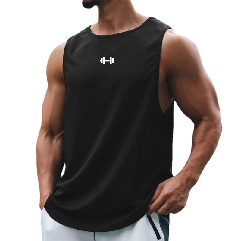 Summer Men’s Gym Tank – Quick-Dry Loose Basketball Vest