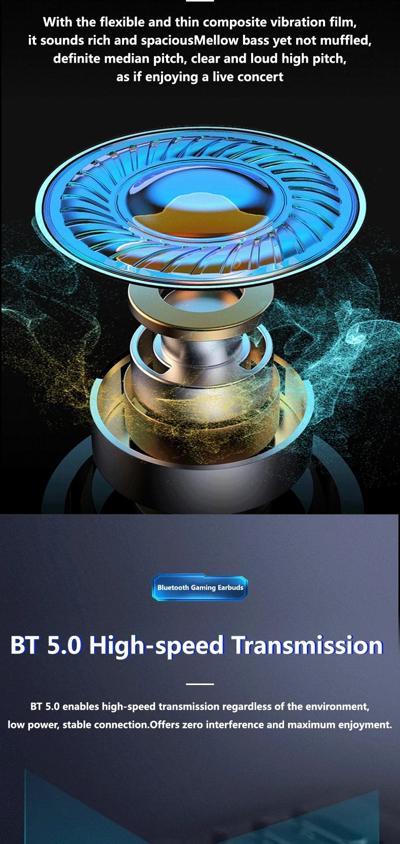 X15 TWS Gaming Earbuds – Wireless Bluetooth 9D Stereo with Mic