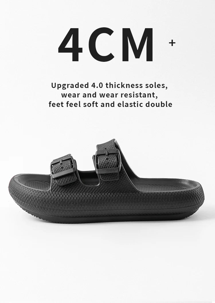 Men`s Non-Slip Thick Sole Sandals - Lightweight House Slippers