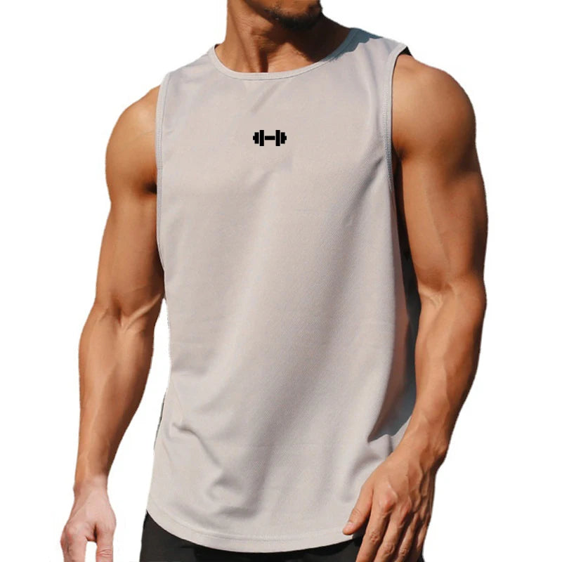 Summer Men’s Gym Tank – Quick-Dry Loose Basketball Vest