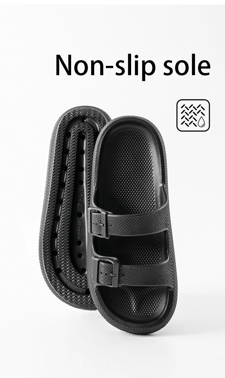 Men`s Non-Slip Thick Sole Sandals - Lightweight House Slippers
