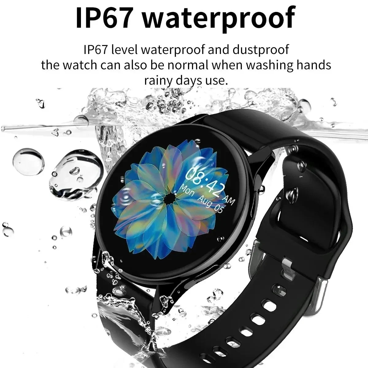 Smartwatch with Bluetooth Calls & Wireless Charging