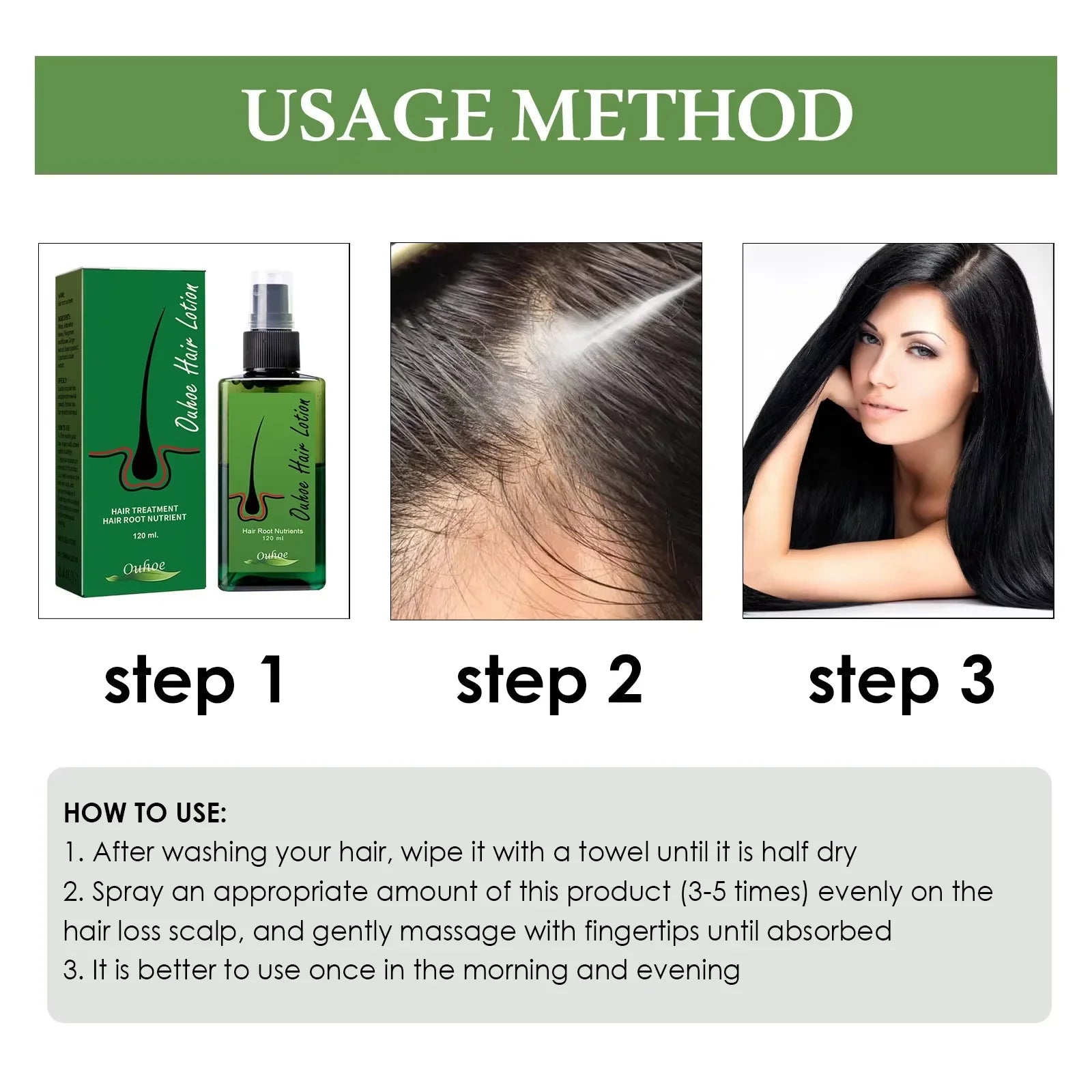 Hair Growth Spray – Anti Hair Loss & Scalp Repair Treatment