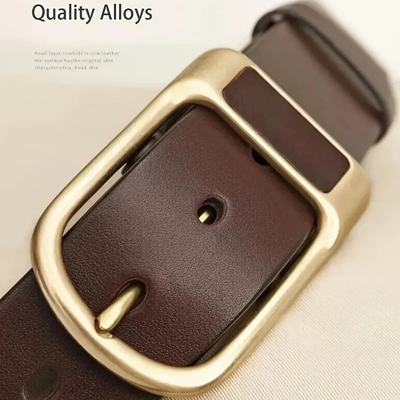 Men’s Retro Casual Belt with Pin Buckle