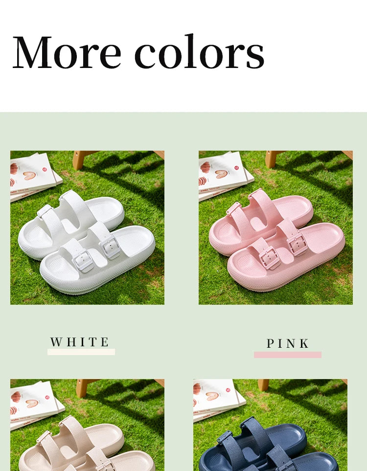 Men`s Non-Slip Thick Sole Sandals - Lightweight House Slippers