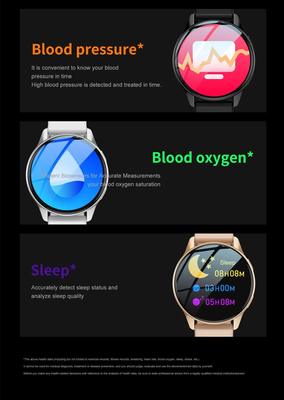 Smartwatch with Bluetooth Calls & Wireless Charging