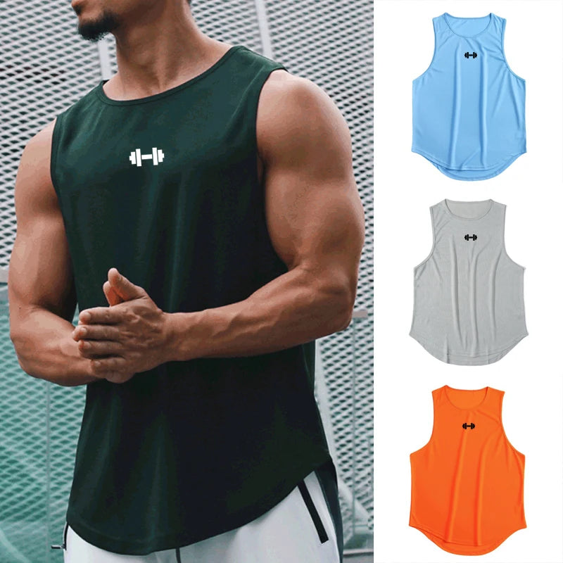 Summer Men’s Gym Tank – Quick-Dry Loose Basketball Vest