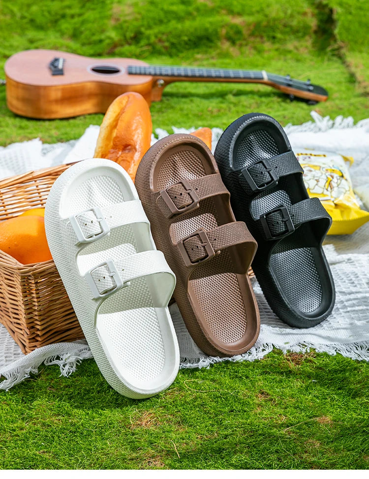 Men`s Non-Slip Thick Sole Sandals - Lightweight House Slippers