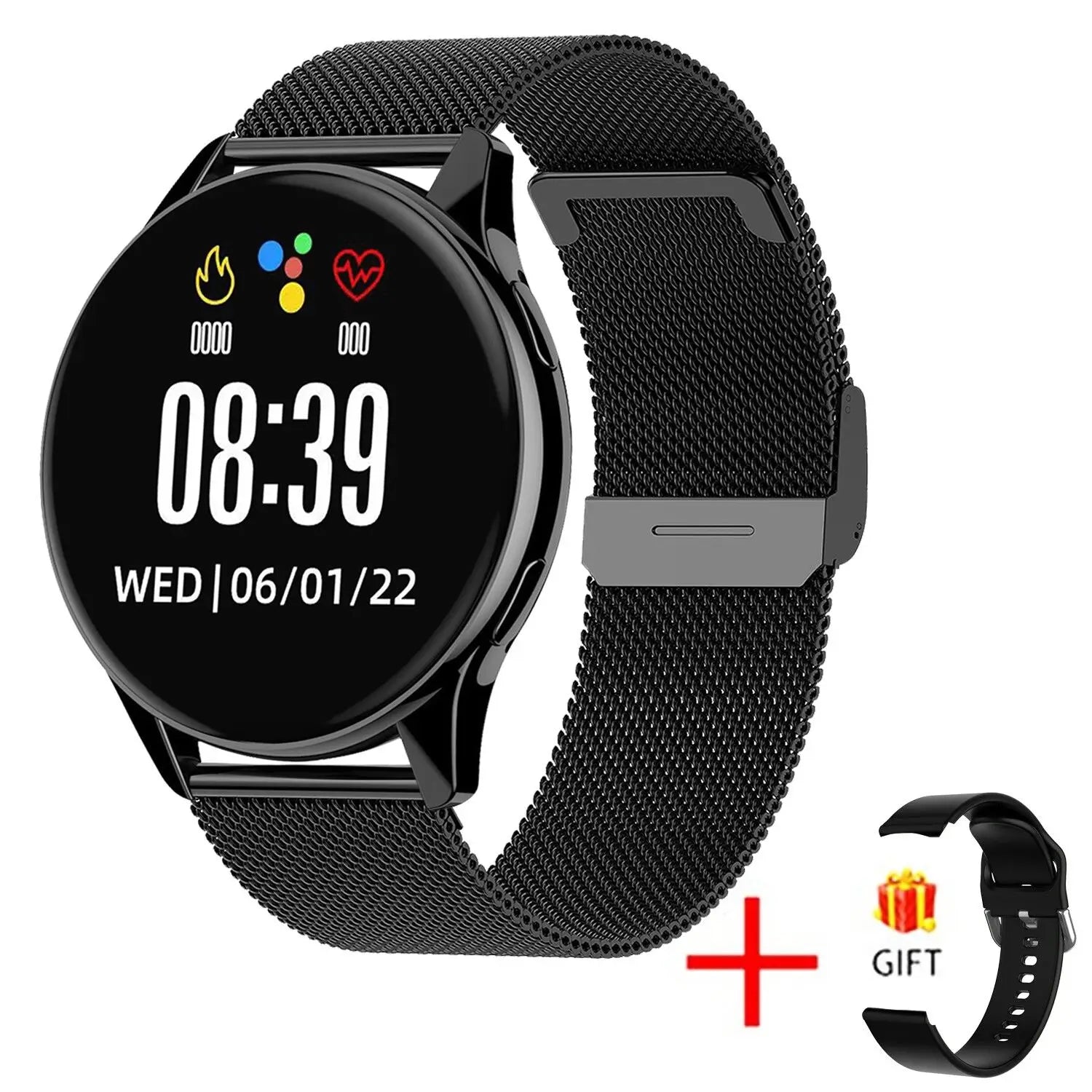 Smartwatch with Bluetooth Calls & Wireless Charging