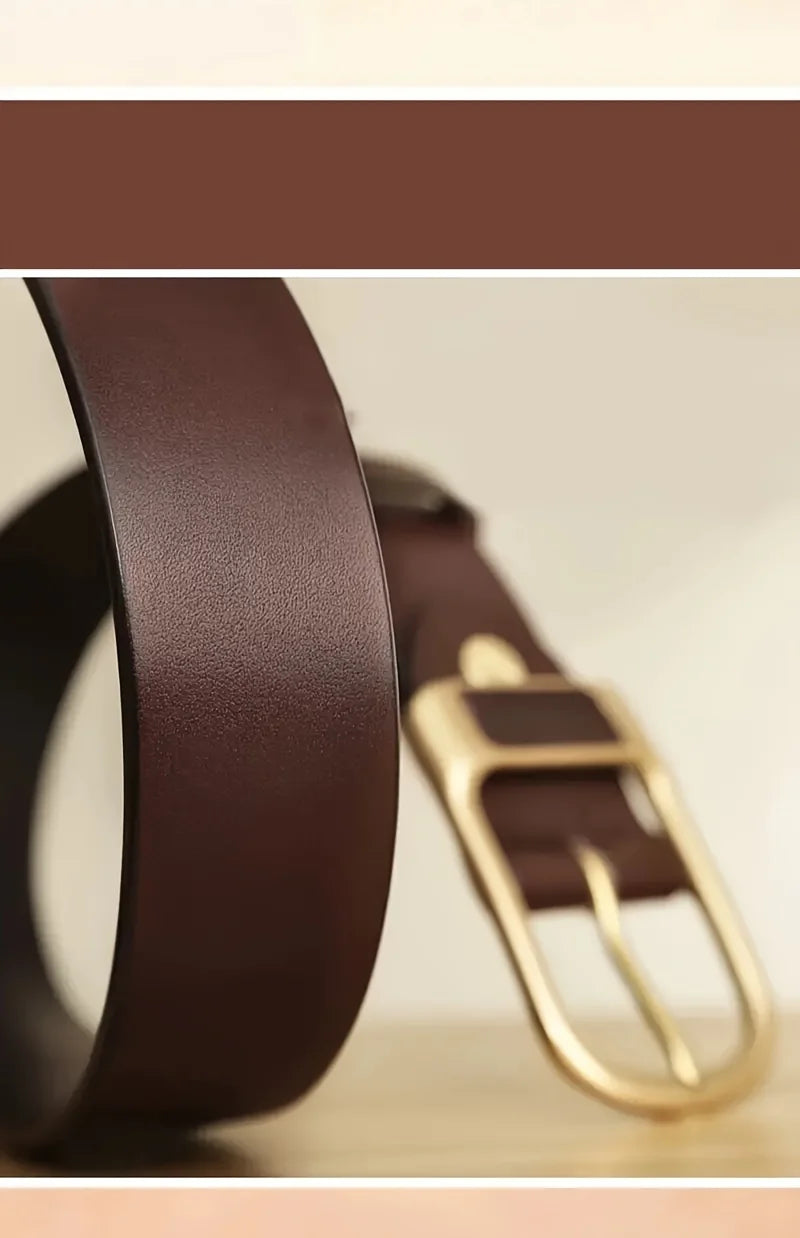 Men’s Retro Casual Belt with Pin Buckle