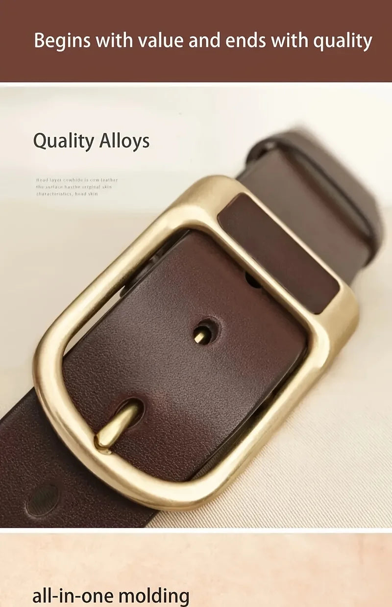 Men’s Retro Casual Belt with Pin Buckle