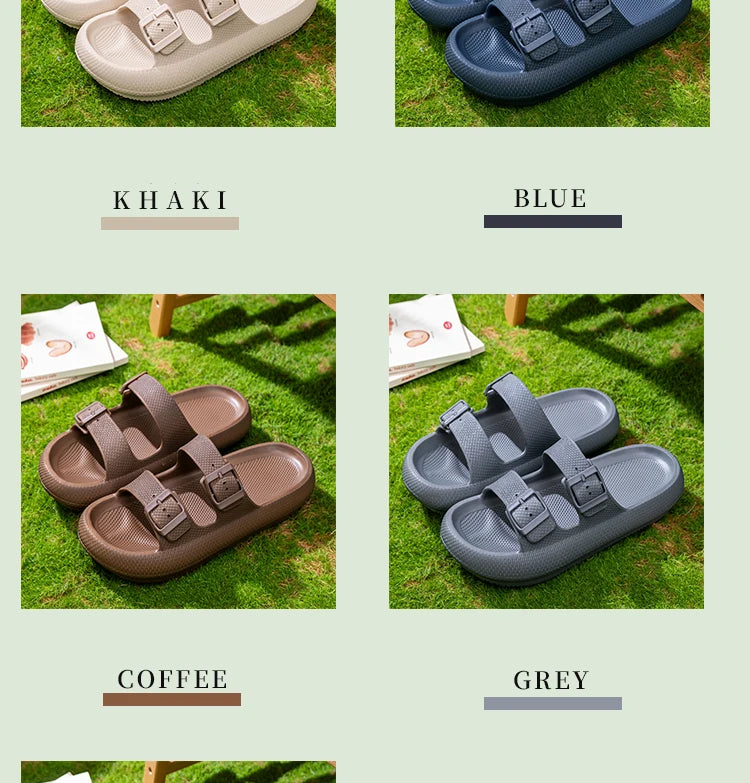 Men`s Non-Slip Thick Sole Sandals - Lightweight House Slippers