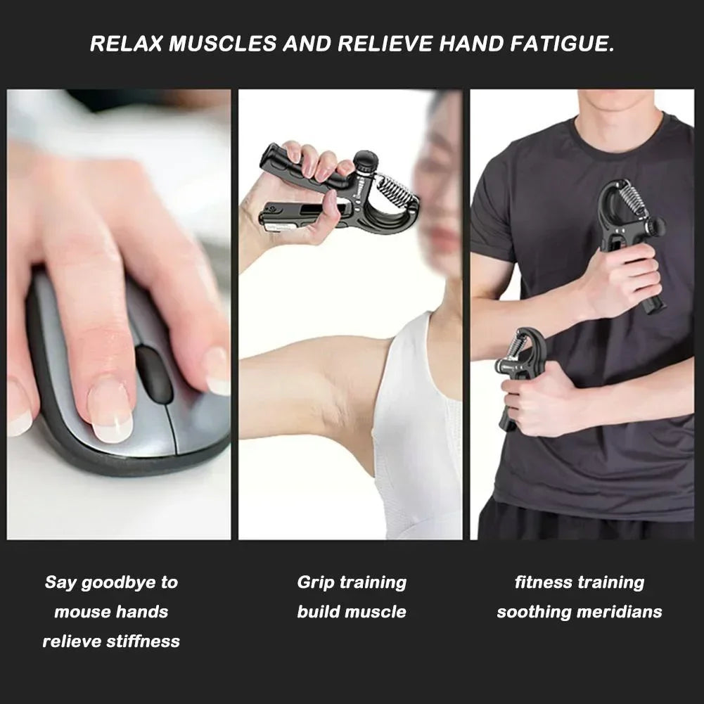 Hand Grip Strength Trainer Kit – Finger Exercise & Rehab