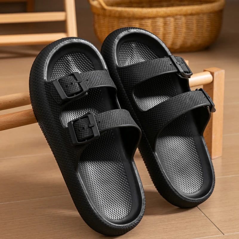 Men`s Non-Slip Thick Sole Sandals - Lightweight House Slippers