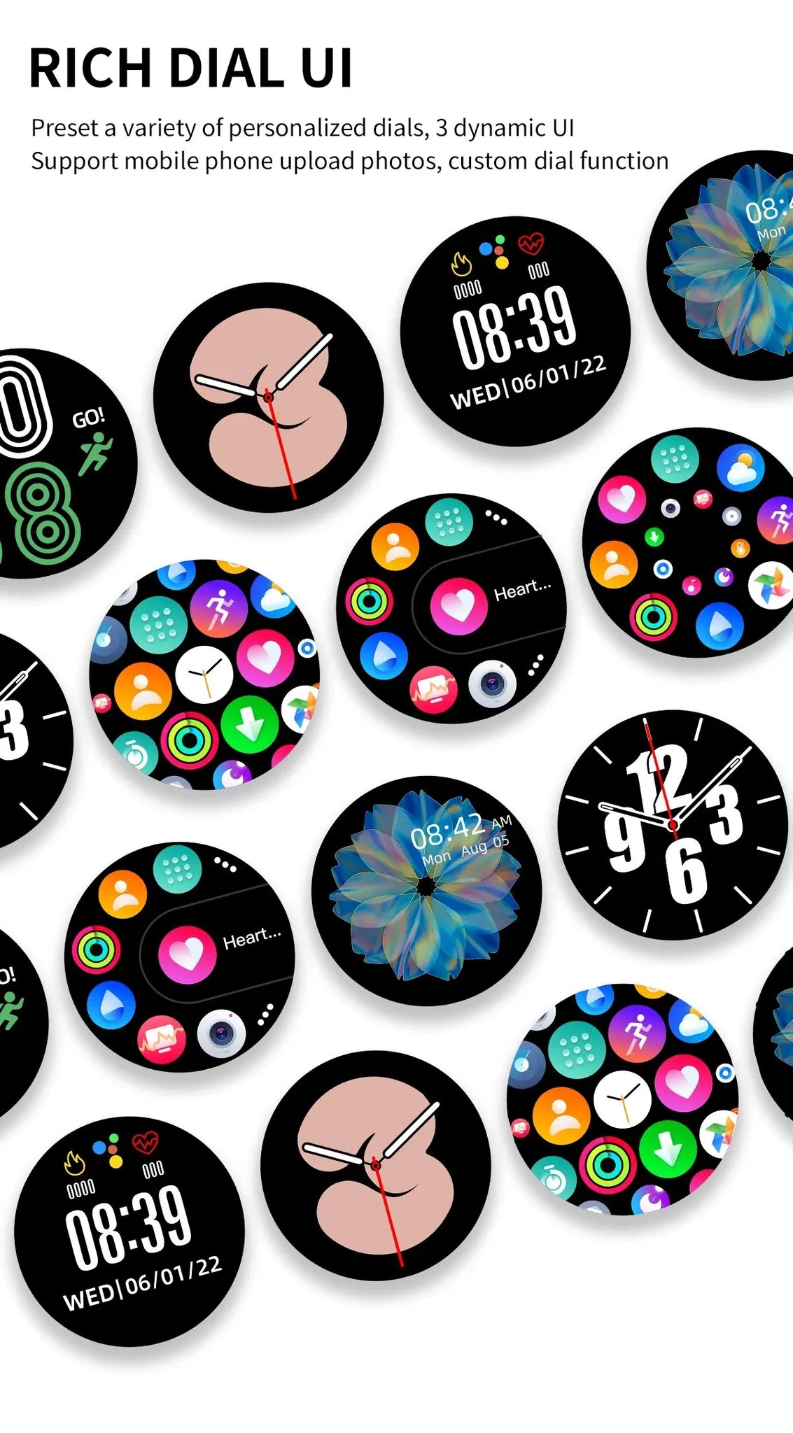 Smartwatch with Bluetooth Calls & Wireless Charging