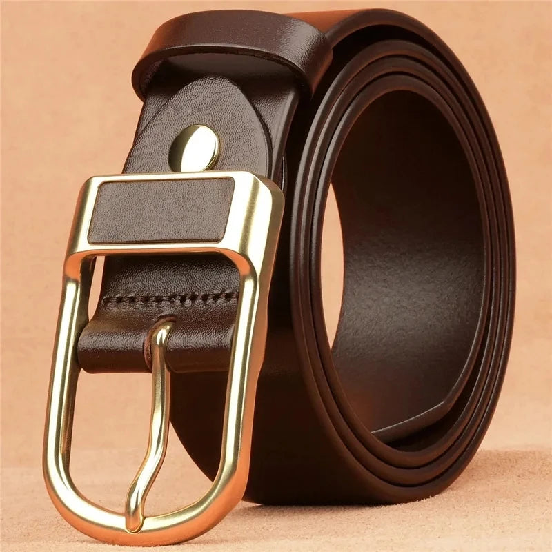 Men’s Retro Casual Belt with Pin Buckle