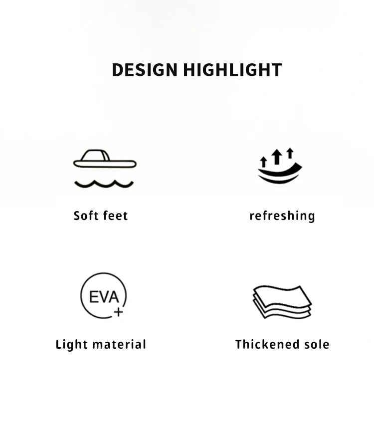 Men`s Non-Slip Thick Sole Sandals - Lightweight House Slippers