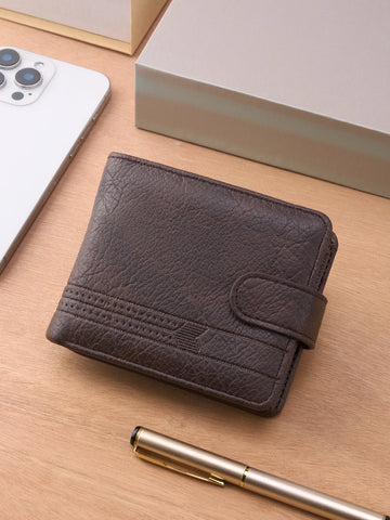 Men’s Leather Slim Wallet with Zipper